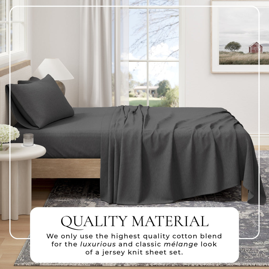 Organic Cotton Jersey Knit Sheet Set