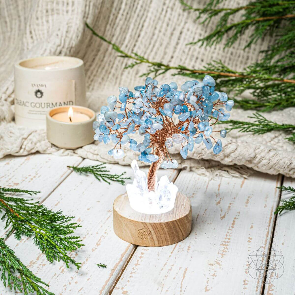 Aquamarine Tree Lamp