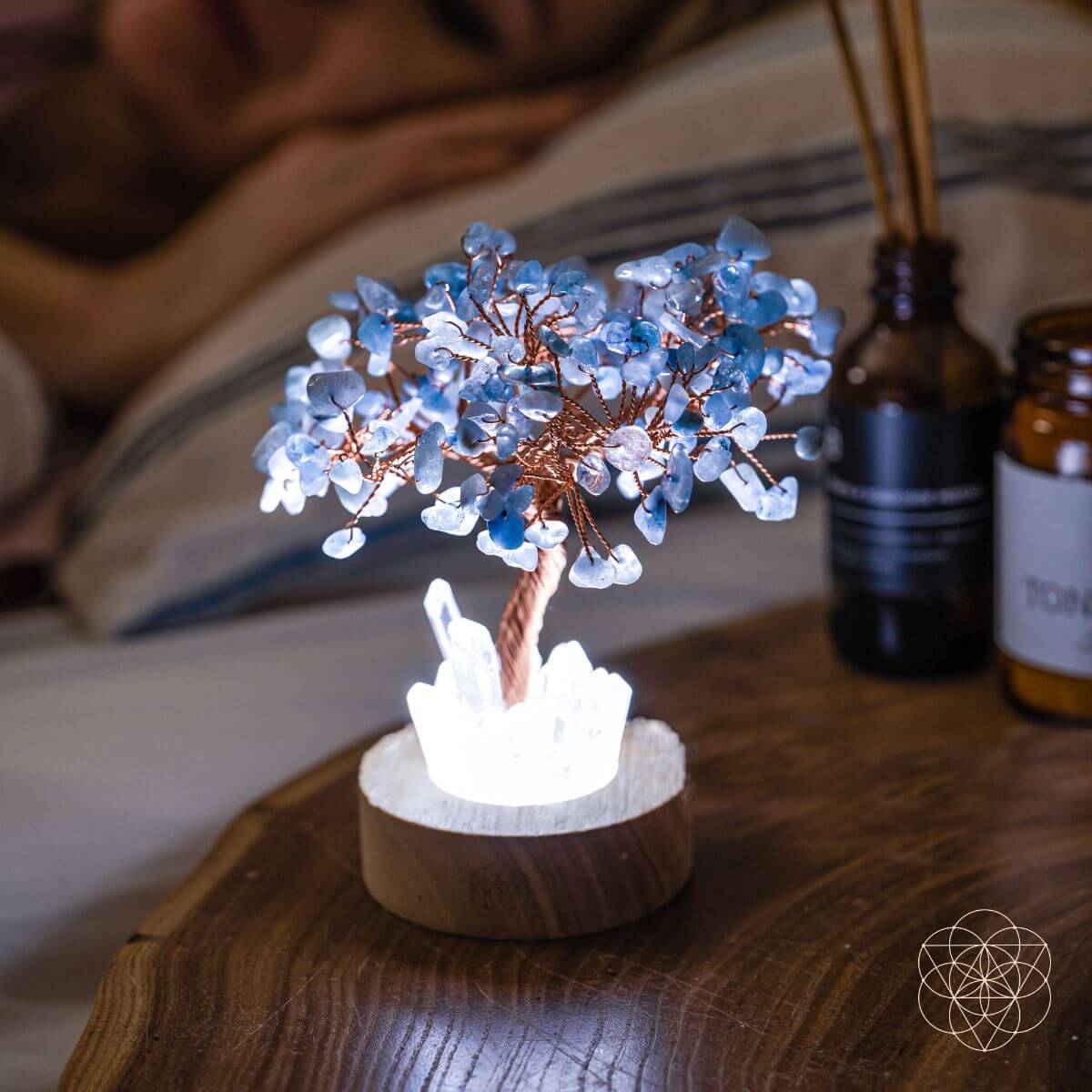 Aquamarine Tree Lamp