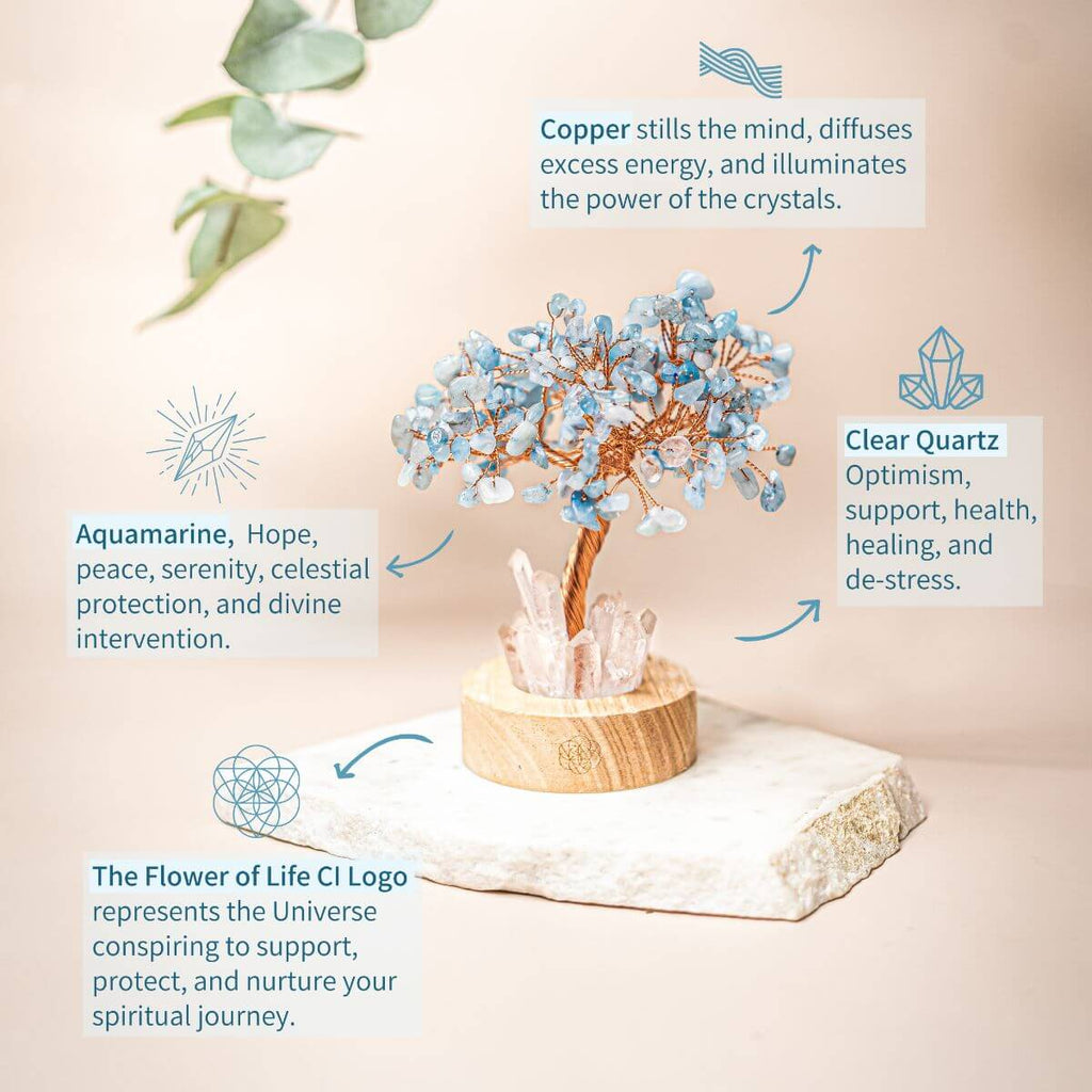 Aquamarine Tree Lamp